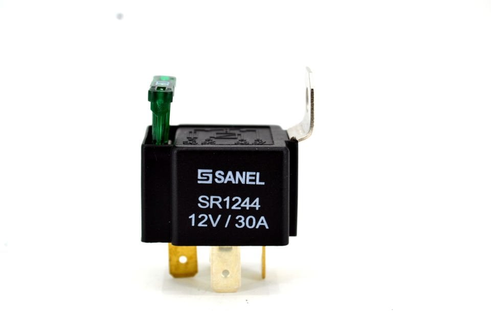 12V 30A Sigortalı Mini Röle 4 Fişli