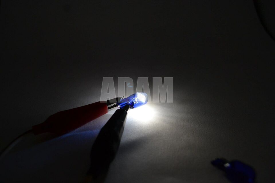 2 Adet 12V T10 Mavi Cam Beyaz Işık Ampul Takımı Park Ampulü (Poşette-Dökmedir)