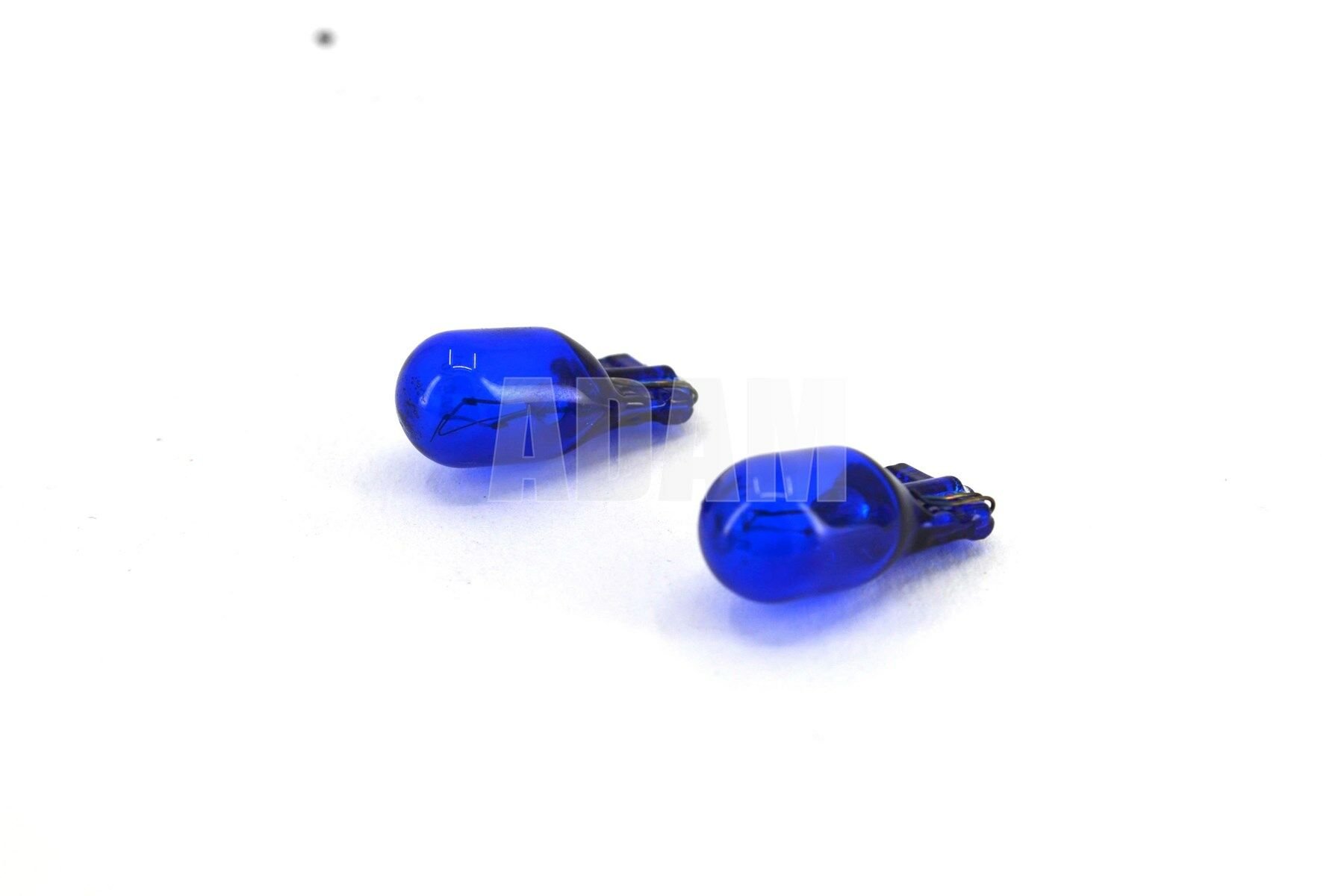2 Adet 12V T10 Mavi Cam Beyaz Işık Ampul Takımı Park Ampulü
