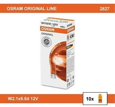 12V T10 Wy5W Dipsiz Turuncu Ampul 10 Adet Orjinal 2827 10X