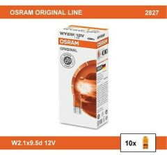 12V T10 Wy5W Dipsiz Turuncu Ampul 10 Adet Orjinal 2827 10X