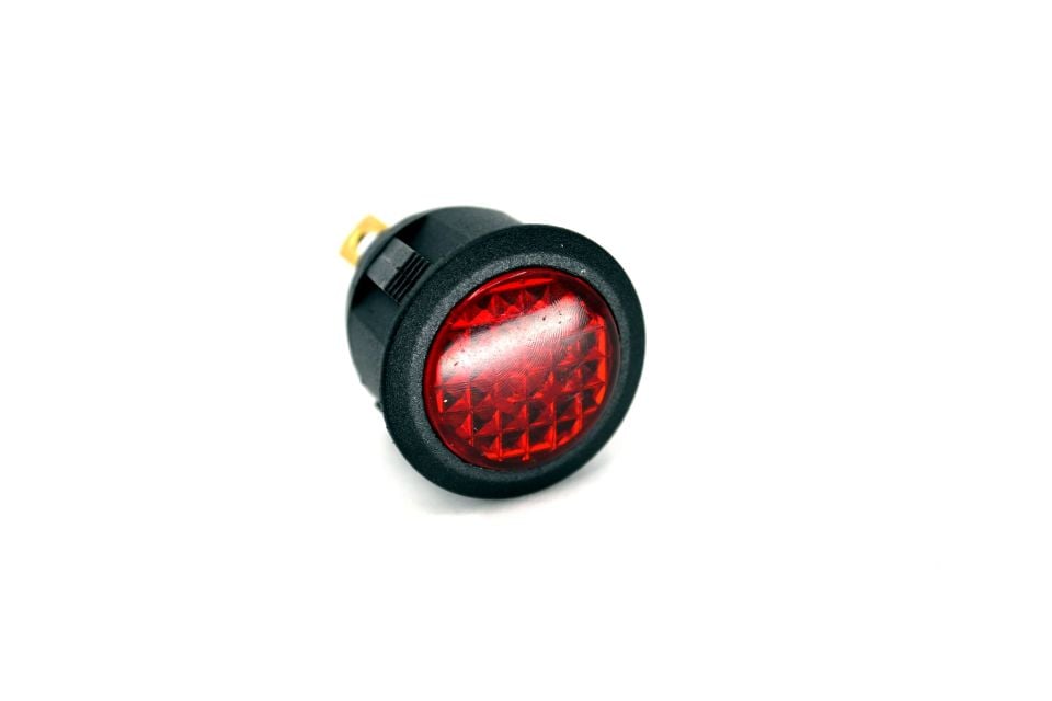 12V Kırmızı Göz Lambası LED 23mm Gösterge İkaz MT-32