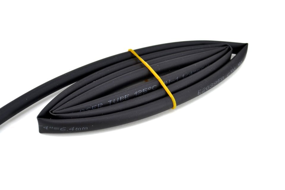 6,4mm Siyah Isı İle Daralan Makaron Kablo Izolasyon