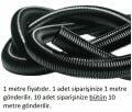 5mm Yarıklı Spiral Boru Kablo Izolasyon Hortumu Siyah Esnek