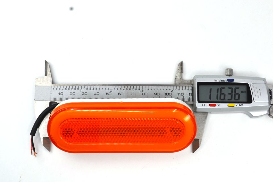 Dorse Karavan Neon Görünüm Led Sinyal İşaret Lamba Turuncu (Tek Devreli Ortası Işıksız Reflektör)