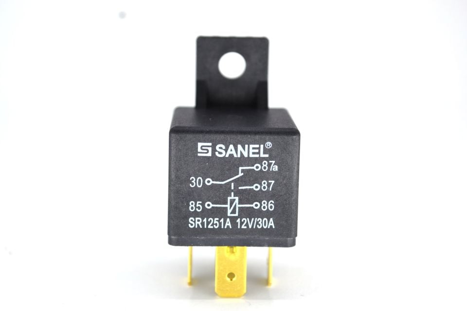 12V Mini Röle 5 Fişli 30/20A Çift Platin