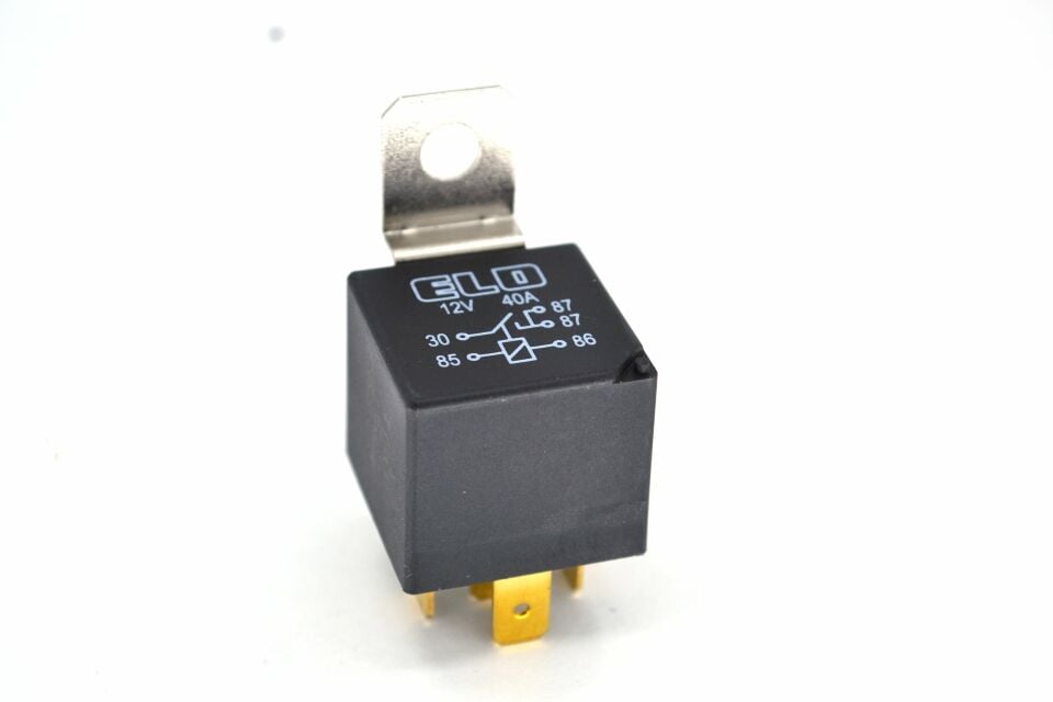 12V 40A Mini Röle 5 Fişli Su Geçirmez Tek Platin Çift 87 Bacak