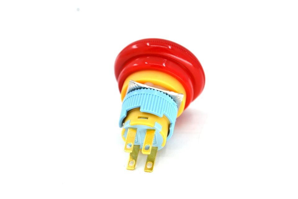 Acil Stop Bas Çevir Kırmızı Anahtar Buton 2NC 33mm MT-ANK15