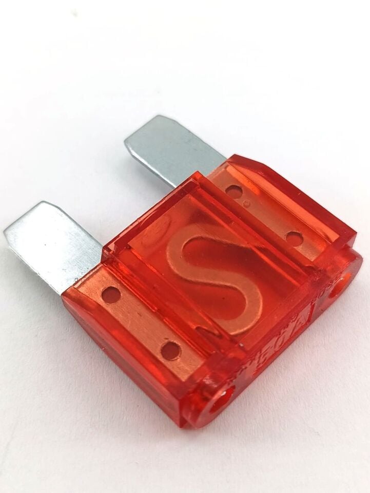50A Kırmızı Şeffaf Büyük Maksi Bıçak Sigorta 50 Amper