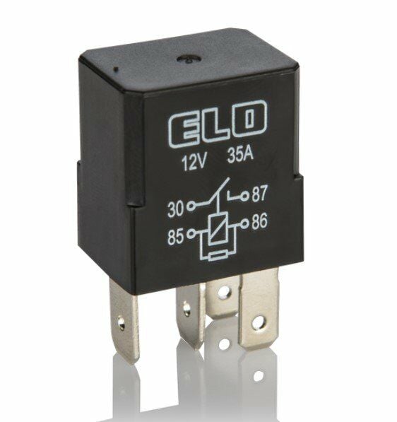 Dirençli Mikro Röle 4 Fişli 12V 35A Su Geçirmez ELO 780135121
