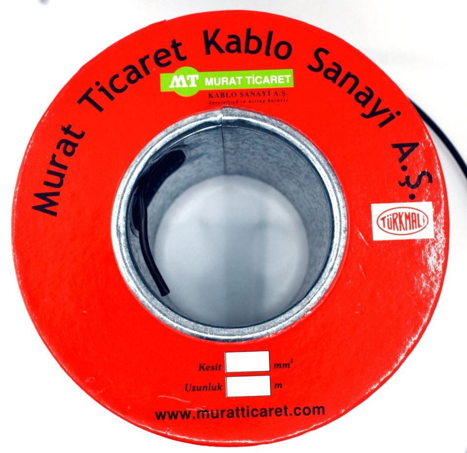 50 Metre 5mm² Siyah Bakır Kablo Kalaylı Nyaf Tekne Oto Karavan Elektrik Tesisat Kablosu Top