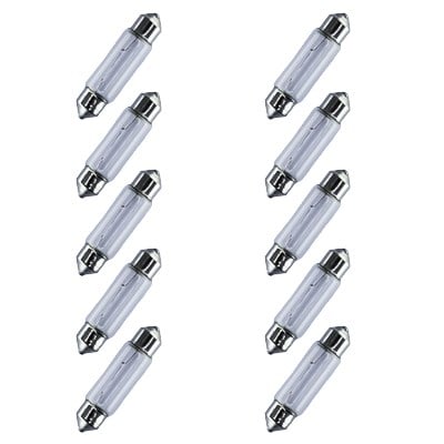 10 Adet 12V 10W Sofit Ampul 39mmx10mm