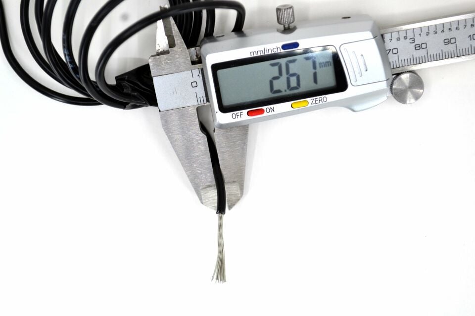 100 Metre 2mm² Siyah Bakır Kablo Kalaylı Nyaf Tekne Oto Karavan Elektrik Tesisat Kablosu Top