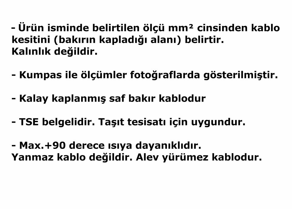 100 Metre 1mm² Siyah Bakır Kablo Kalaylı Nyaf Tekne Oto Karavan Elektrik Tesisat Kablosu Top