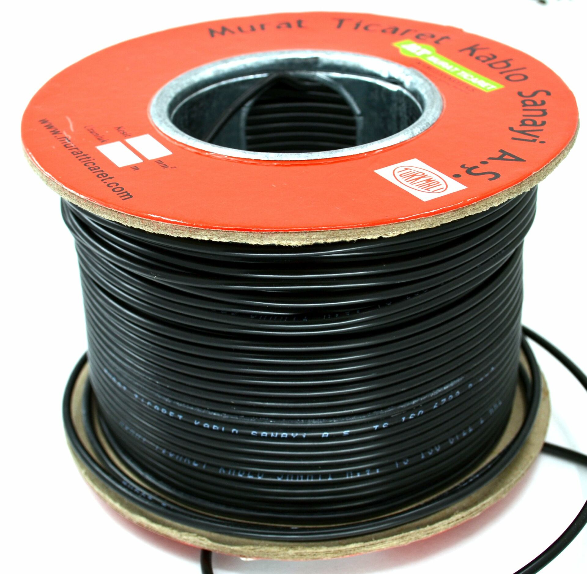 100 Metre 0,75mm² Siyah Bakır Kablo Kalaylı Nyaf Tekne Oto Karavan Elektrik Tesisat Kablosu Top