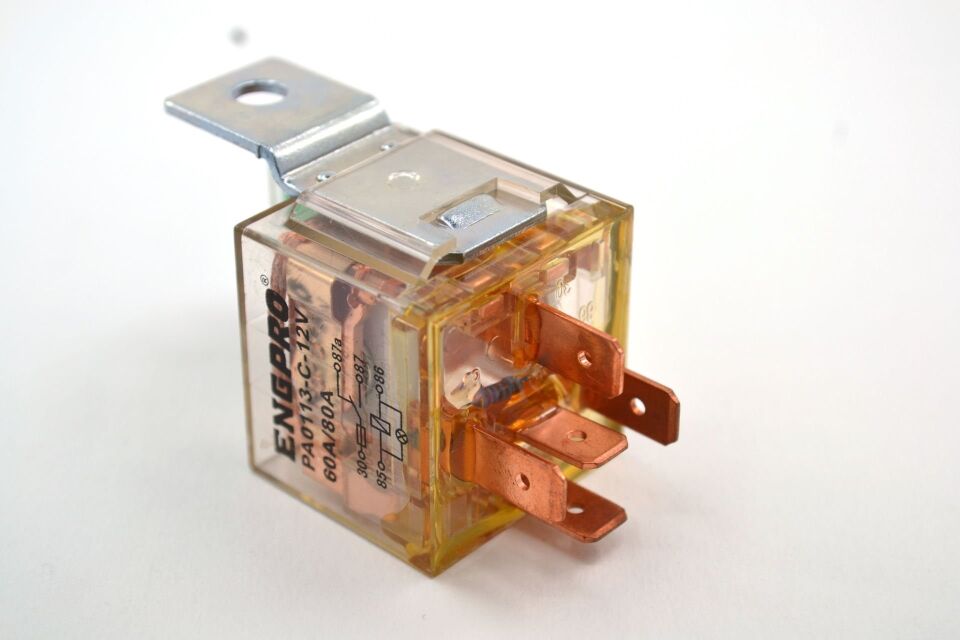 Dirençli Korumalı Sigortalı Ledli Oto Rölesi 12V 60A/80A Mini Röle ENG PA0113