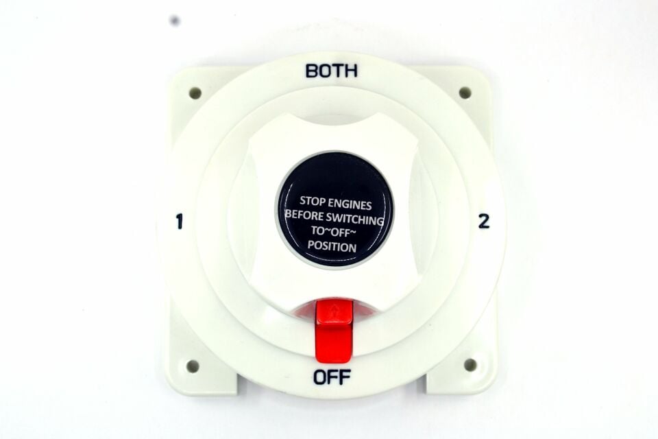 Marine Beyaz Devre Kesici Both Şalter Tek Akü 175A Çift Akü Toplam 300A