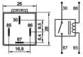 12V 40A Mini Röle 4 Fişli Toz Korumalı 710140102