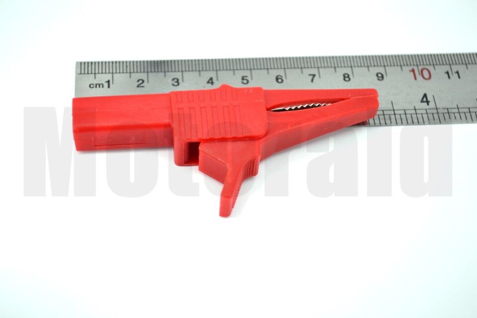 Tam İzole 85mm Kırmızı Krokodil 4mm Banana Jak Girişli