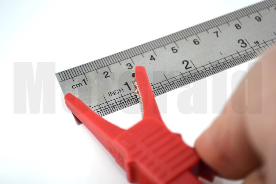 Tam İzole 85mm Kırmızı Krokodil 4mm Banana Jak Girişli