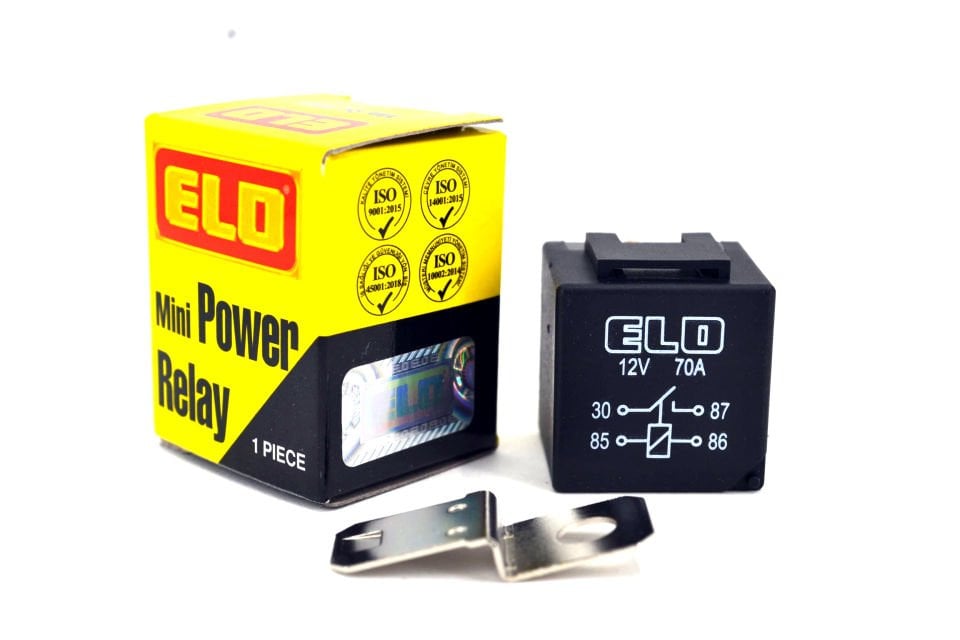 Yüksek Amperli Röle 12V 70A Mini Güç Rölesi 4 Fişli 720170102
