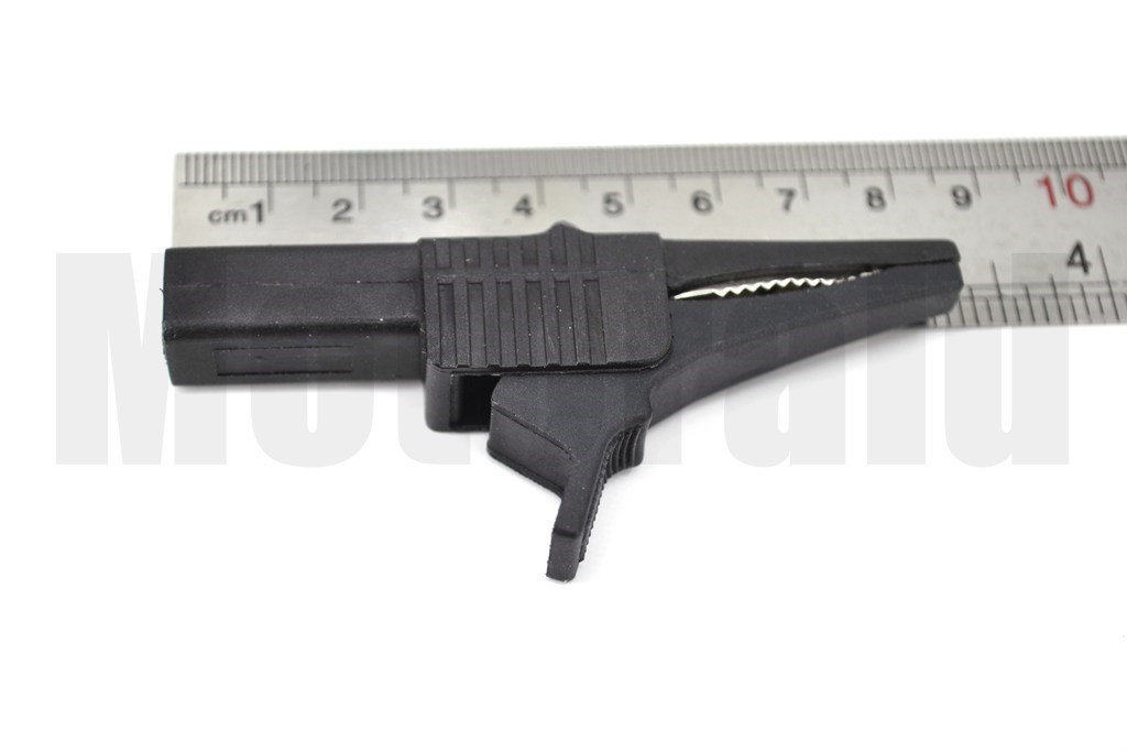 Tam İzole 85mm Siyah Krokodil 4mm Banana Jak Girişli