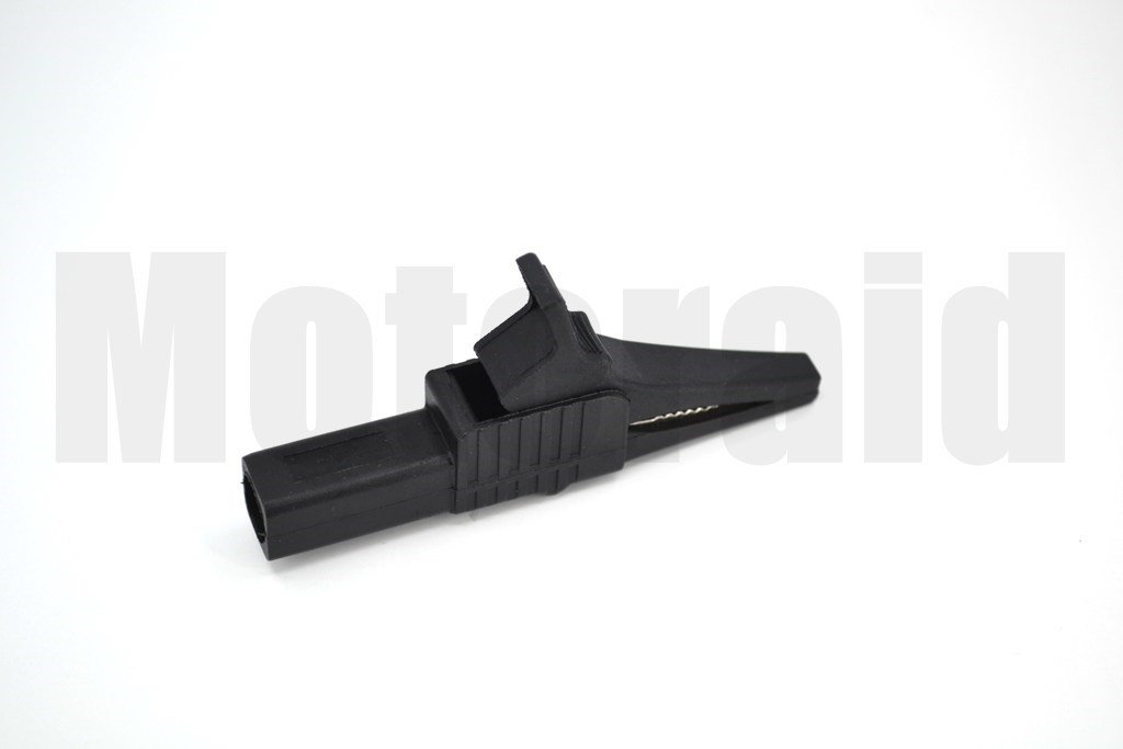 Tam İzole 85mm Siyah Krokodil 4mm Banana Jak Girişli