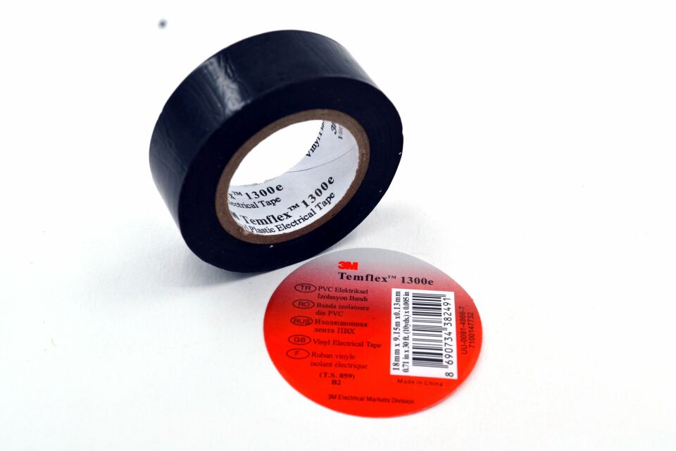 10 Adet 3M Temflex Pvc Siyah İzole Bant Elektrik Bandı