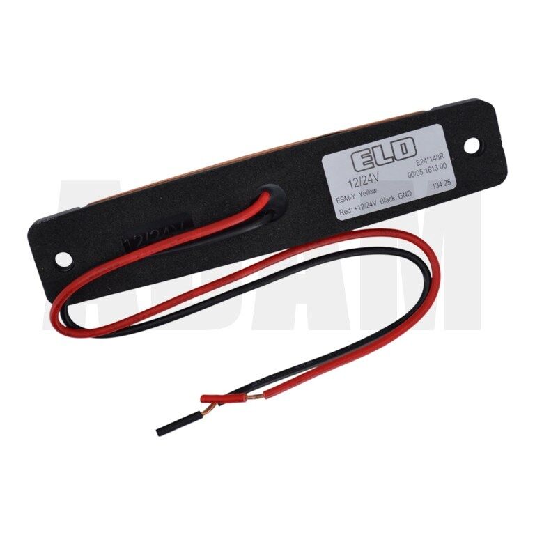 12V 24V 6 Led Sarı Parmak Lamba Su Geçirmez İnce Dizayn Side Marker E-Mark Belgeli