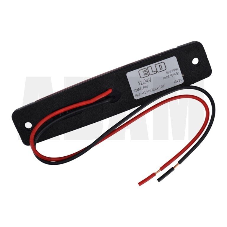 12V 24V 6 Led Kırmızı Parmak Lamba Su Geçirmez İnce Dizayn Side Marker E-Mark Belgeli