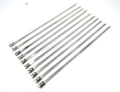 100 Adet 4,6 250 Paslanmaz Çelik Kablo Bağı TKBC-250S