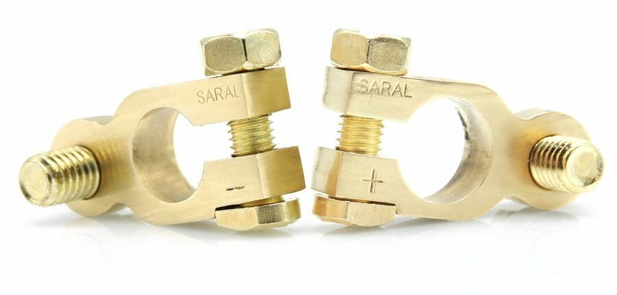 1 Takım Man Tip Civatalı Akü Kutup Başı Terminali Kesme Prinç