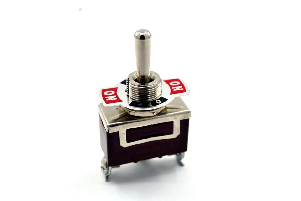 Toggle Switch 1-0-2 Yaylı Metal Anahtar 3 Pin 12V-220V 15A