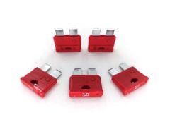 5 Adet 10 Amper Kırmızı Standart Bıçak Sigorta 10A