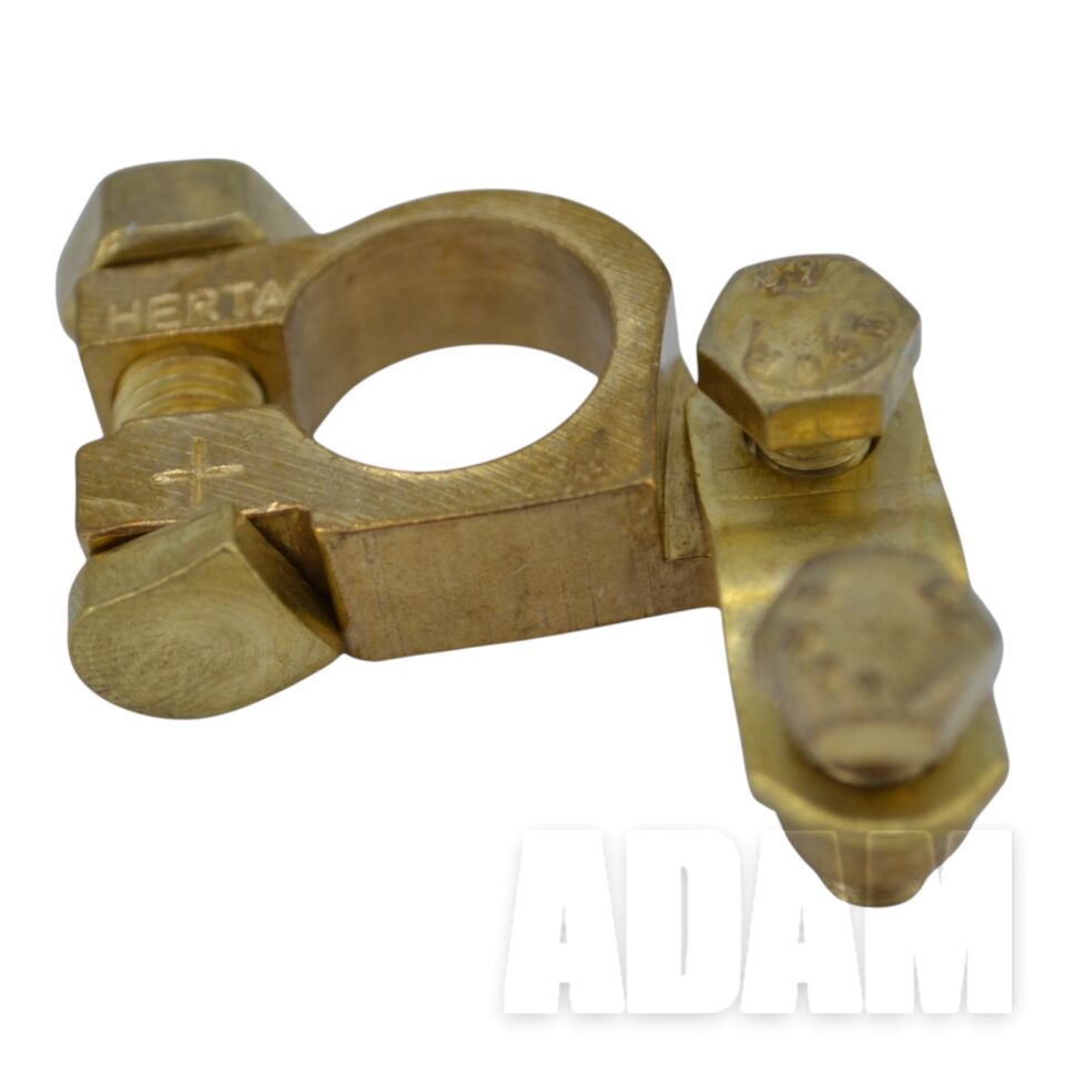 (+) Kalın Akü Kutup Başı Terminali Kesme Prinç Artı HERTA