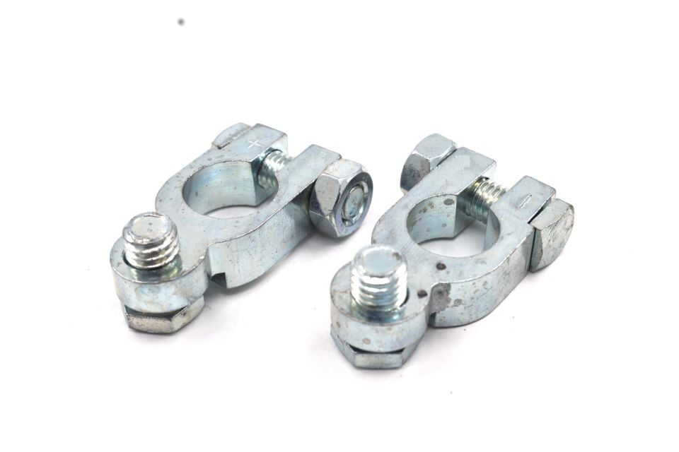 1 Takım Marine Civatalı Akü Kutup Başı Terminali Çinko Kaplama Prinç