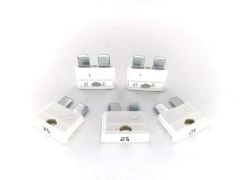 5 Adet 25 Amper Beyaz Standart Bıçak Sigorta 25A