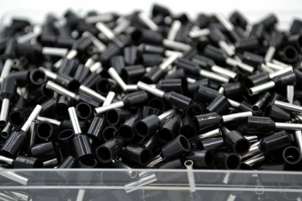 1000 Adet 1,50mm² Kablo Yüksüğü Bakır Siyah Yüksük 1,5mm TYIF-1,5