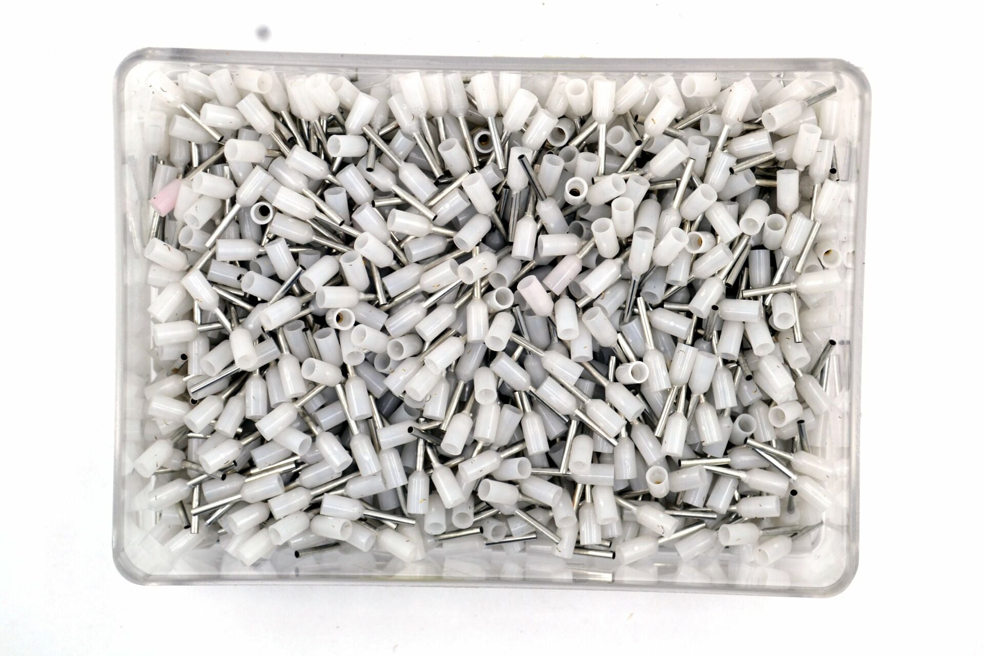 1000 Adet 0,50mm² Kablo Yüksüğü Bakır Beyaz Yüksük 0,5mm TYIF-0,50