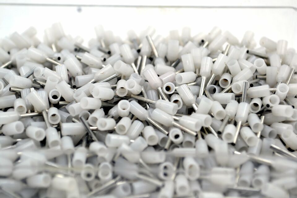 1000 Adet 0,50mm² Kablo Yüksüğü Bakır Beyaz Yüksük 0,5mm TYIF-0,50