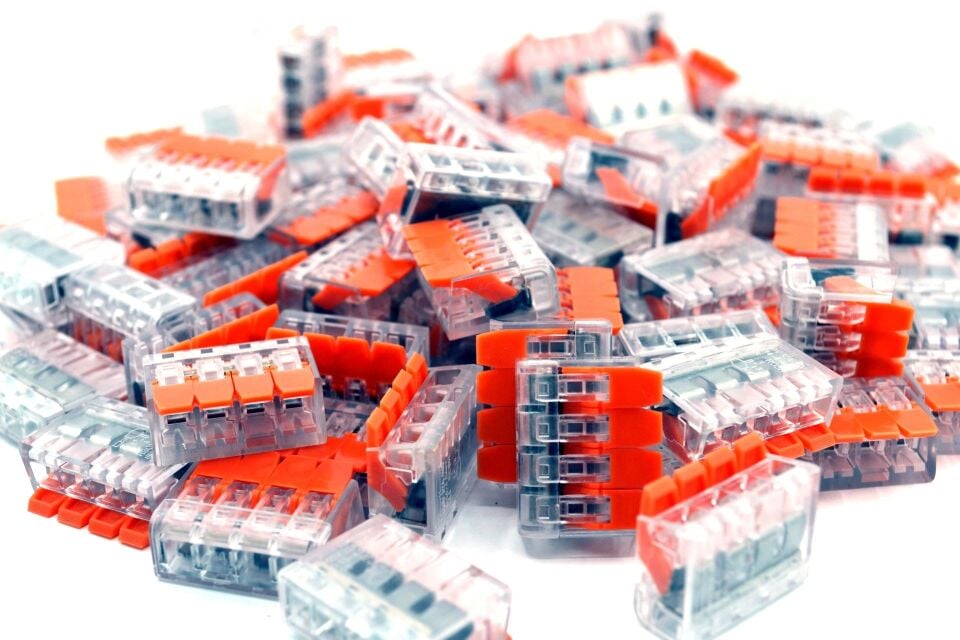 50 Adet 4 Lü Mandallı Kablo Bağlantı Klemensi Elektrik Buat MT-24