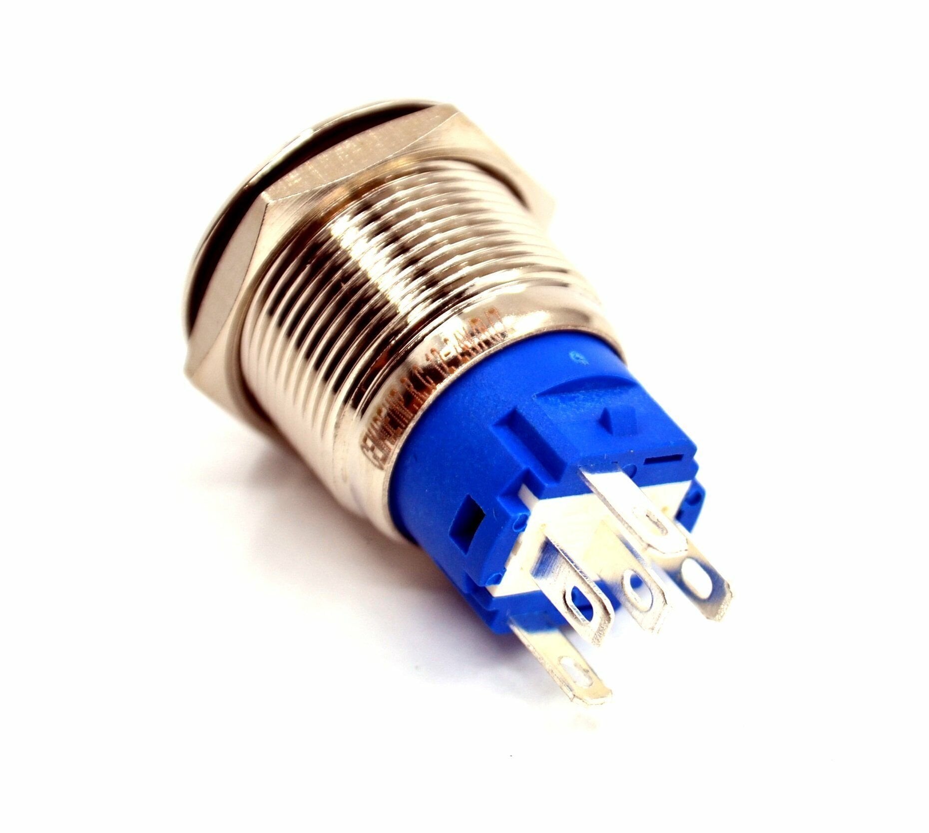 19mm Kalıcı Metal Anahtar Kırmızı Işıklı 1NO/1NC 12V 24V 1-0 MT-ANK22