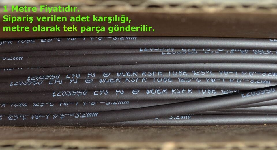 3,2mm Isı İle Daralan İçi Yapışkanlı Makaron Isıyla İçi Jelli 3,2/1,0