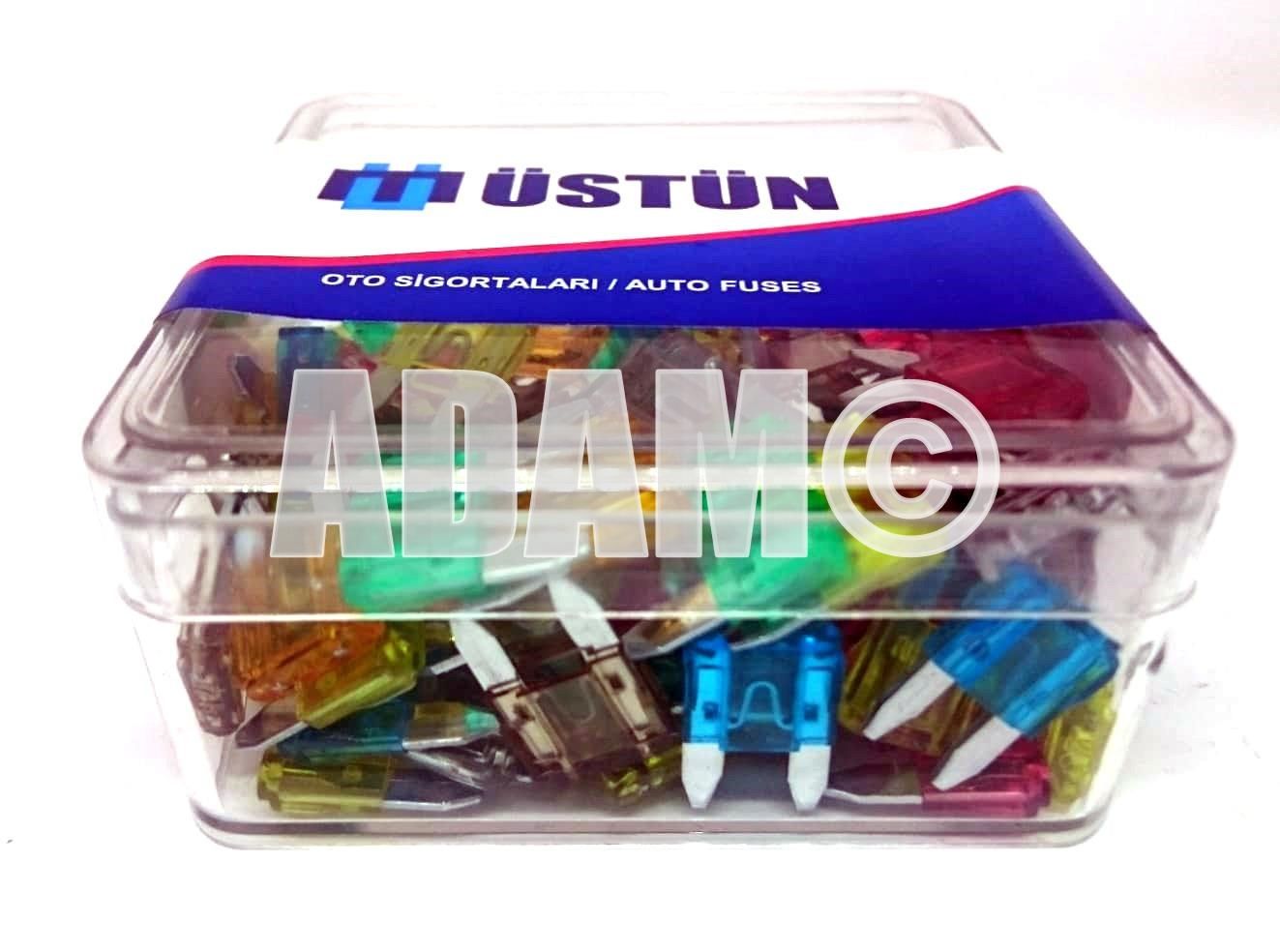 100 Adet Mini Bıçak Sigorta Karışık