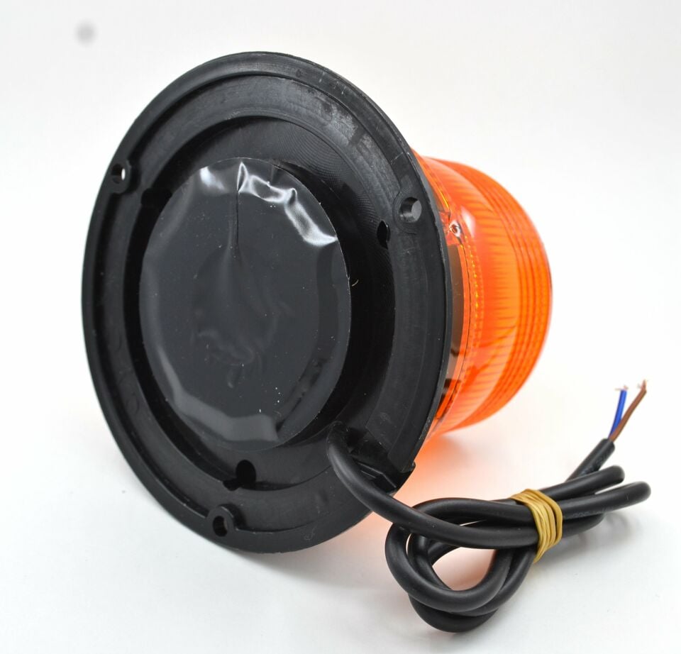 12V-100V Küçük Turuncu İkaz Tepe Lambası Led Çakar Mıknatıslı