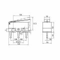 5 Adet Mini Micro Switch Kanca Paletli KW10 Z3P