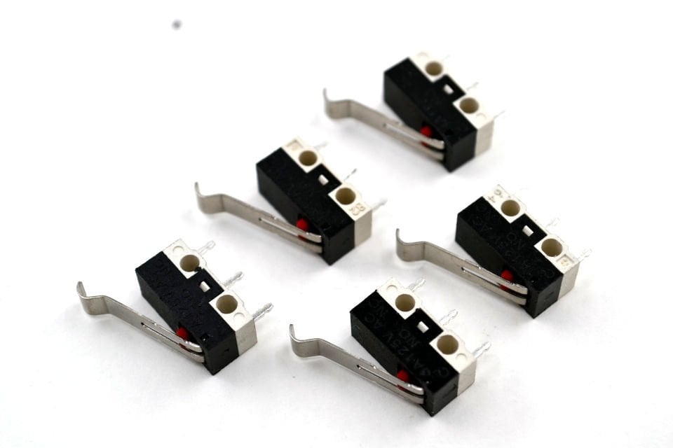 5 Adet Mini Micro Switch Kanca Paletli KW10 Z3P