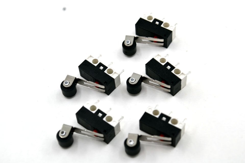 5 Adet Mini Micro Switch Makaralı Paletli KW10 Z4P