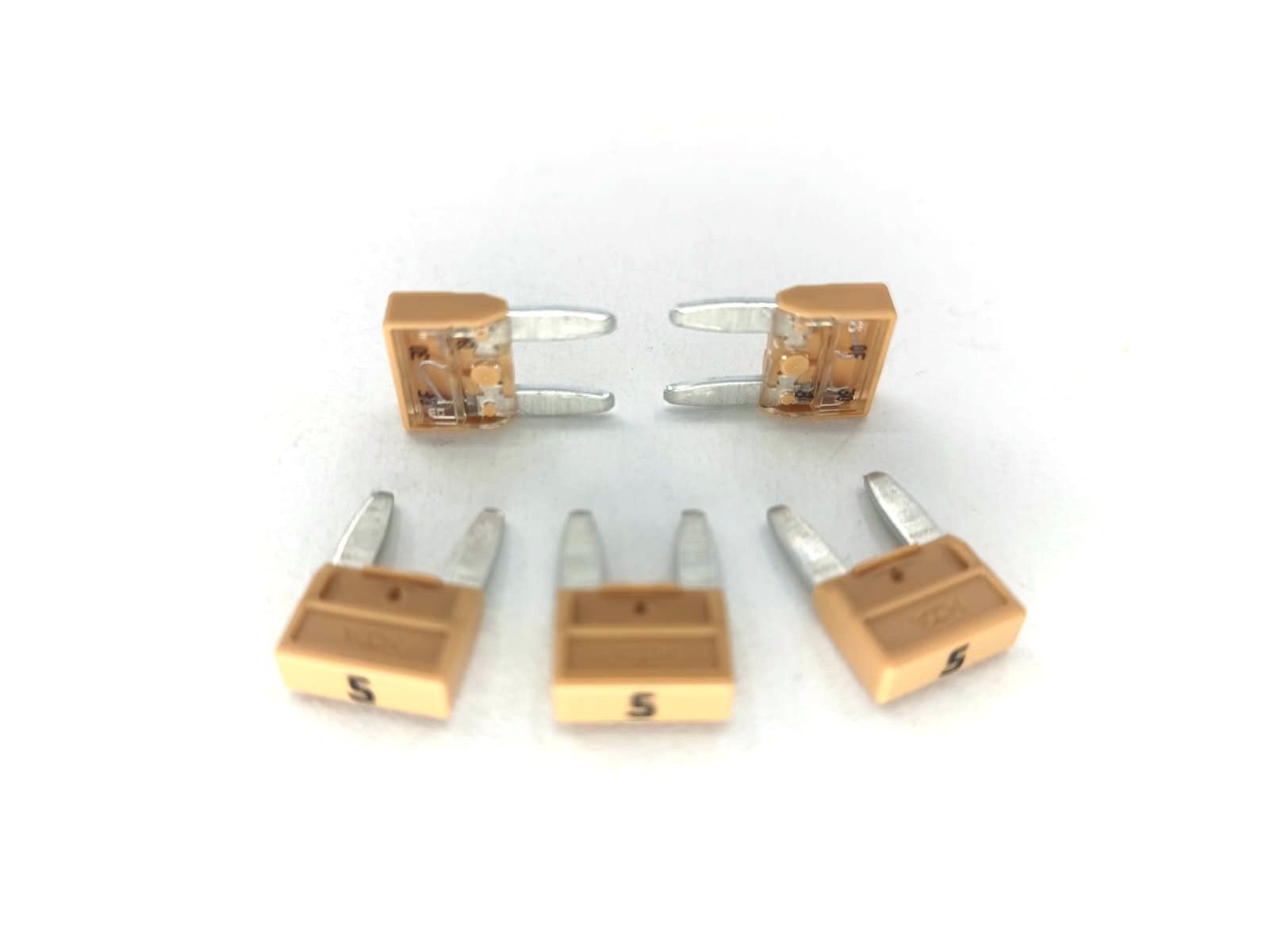 Mini Bıçak Sigorta 5 Adet 5A Bej 5 Amper