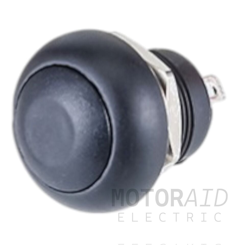 12mm Siyah Plastik Push Buton Yaylı MT-ANY32